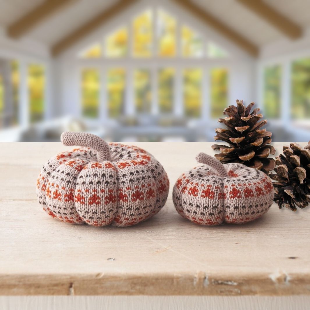Knitted Fabric Pumpkins