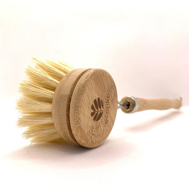 Long Handled Bamboo Brush & Replaceable Head - Stanley and Floyd