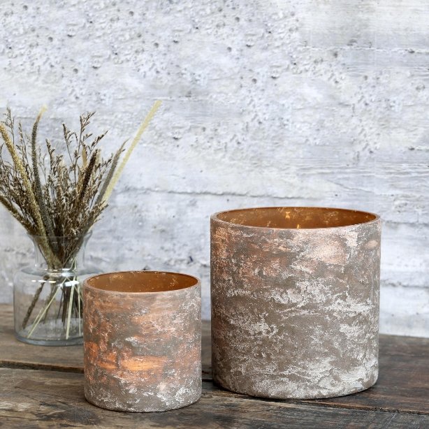 Mocca Hurricane Lamps - Stanley and Floyd
