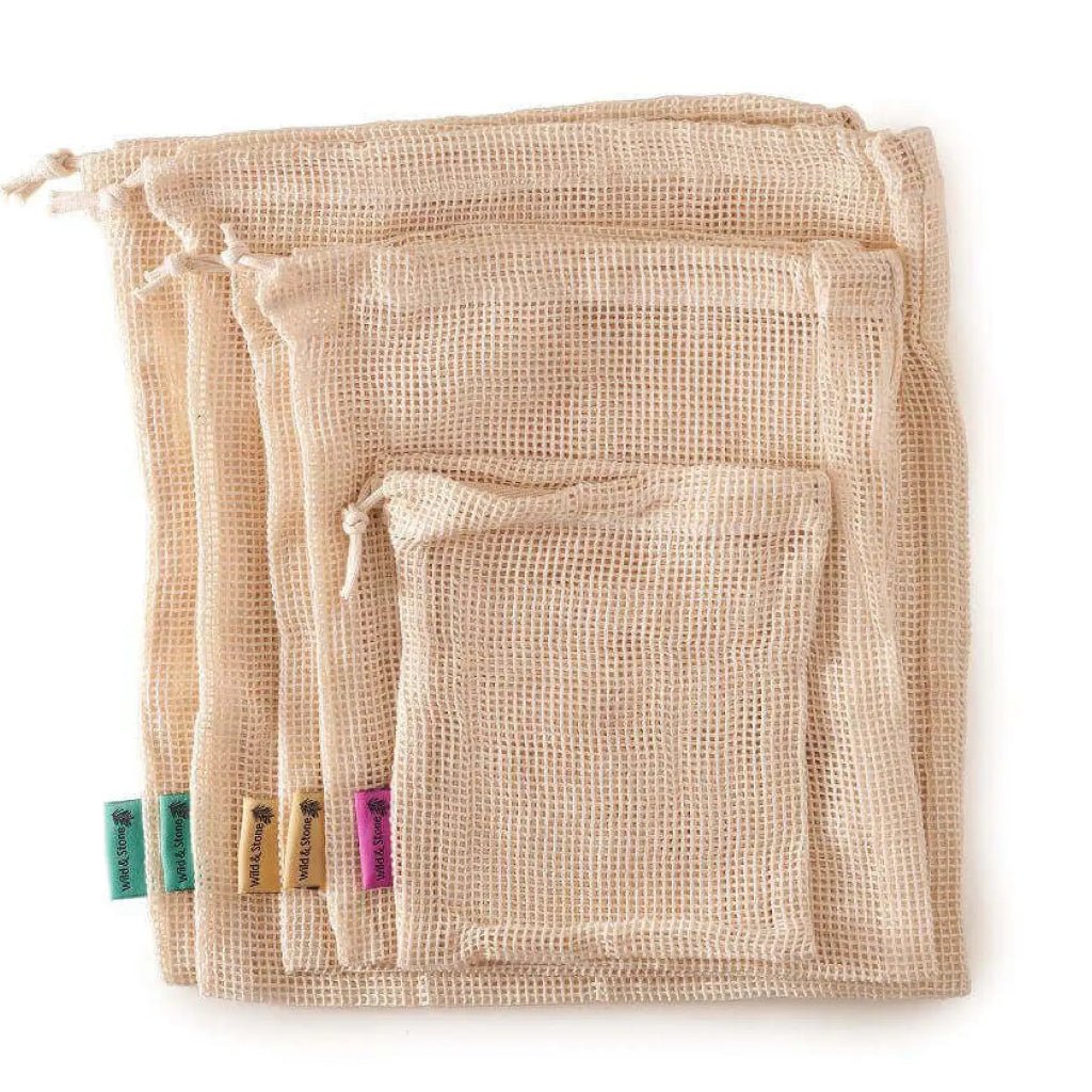 Reusable Mesh Produce Bags - 3 Pack - Stanley and Floyd