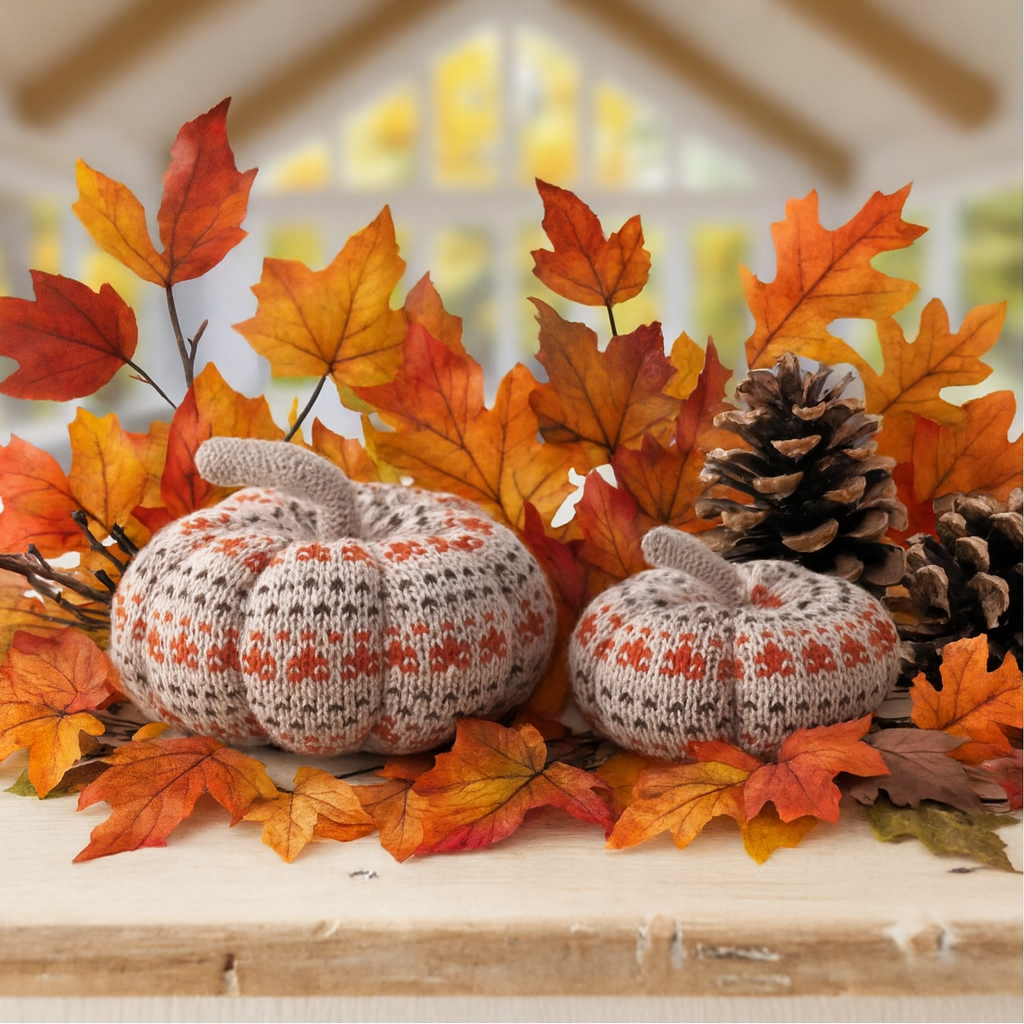 Knitted Fabric Pumpkins