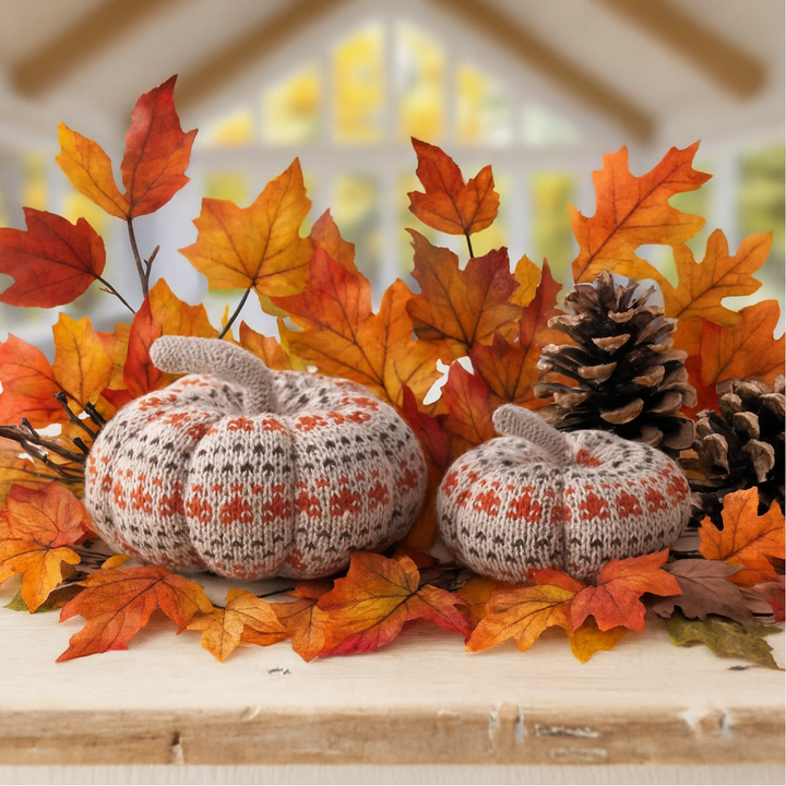 Knitted Fabric Pumpkins