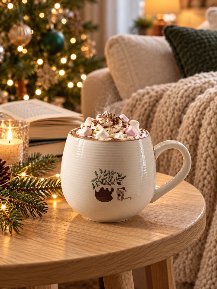 Christmas Puddings Stoneware Mug