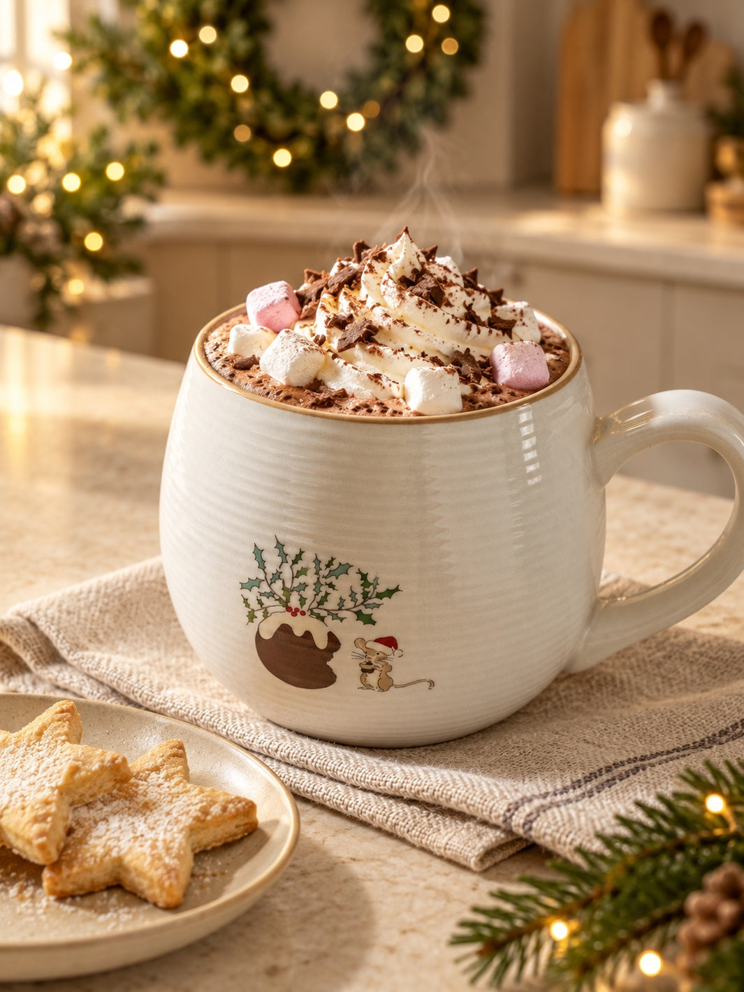 Christmas Puddings Stoneware Mug