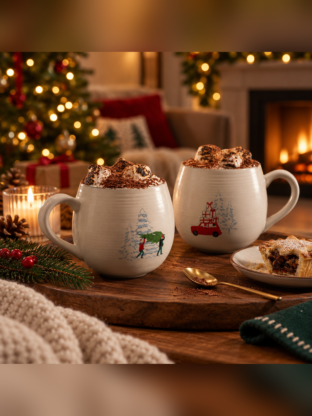 Home for Christmas Stoneware Mug