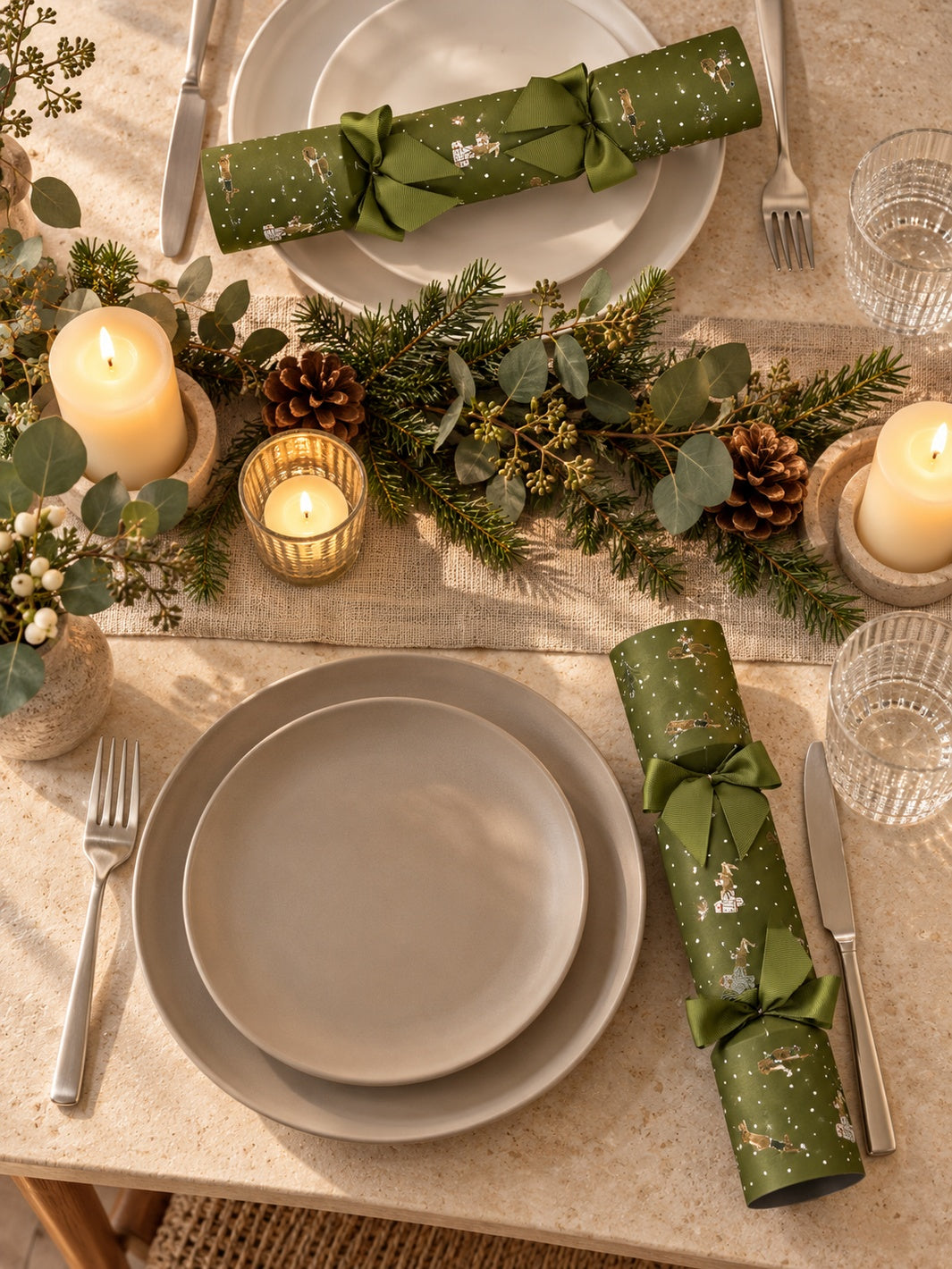 Festive Forest Christmas Crackers (Set of 6)