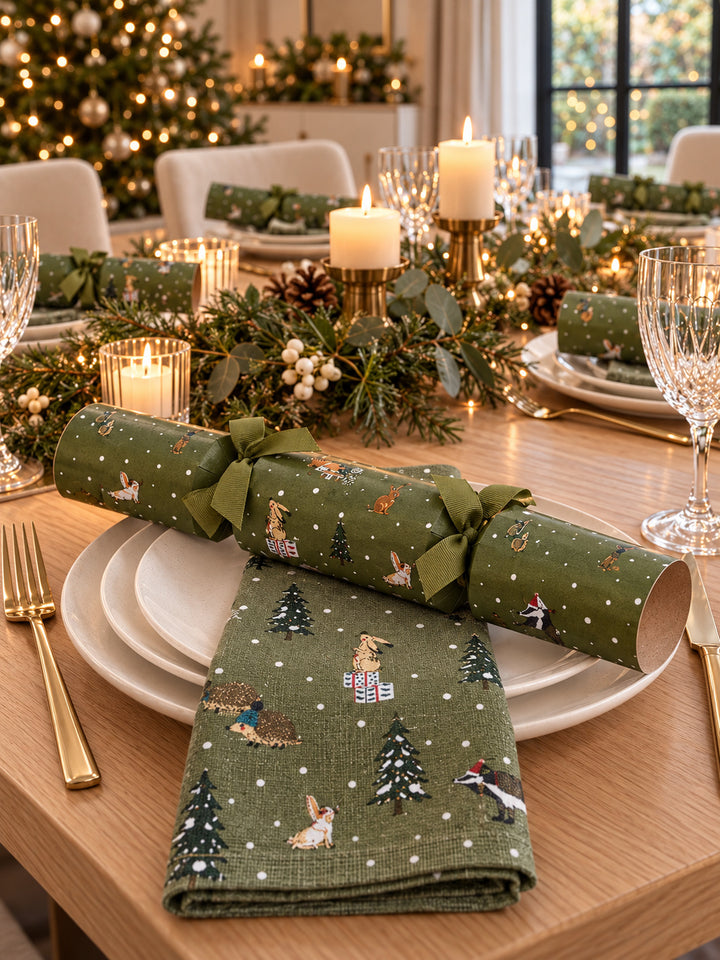 Festive Forest Christmas Crackers (Set of 6)