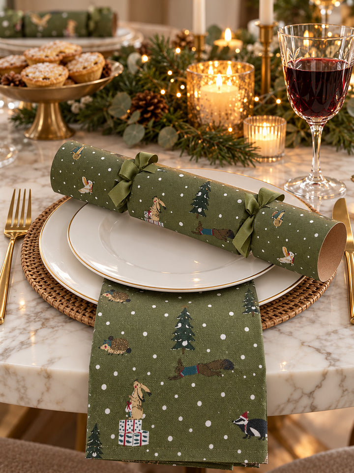 Festive Forest Christmas Napkins (Set of 4)