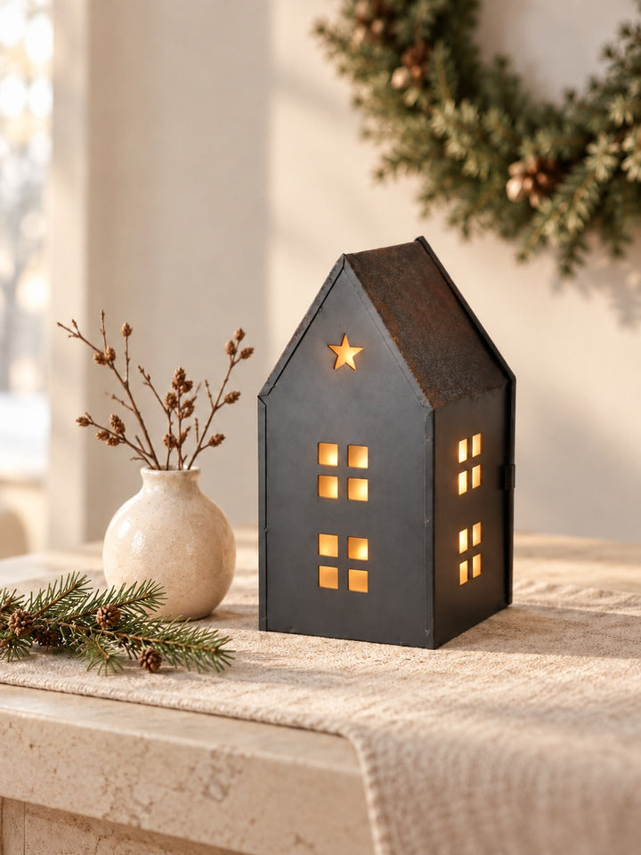 Large Star Metal House, 20cm