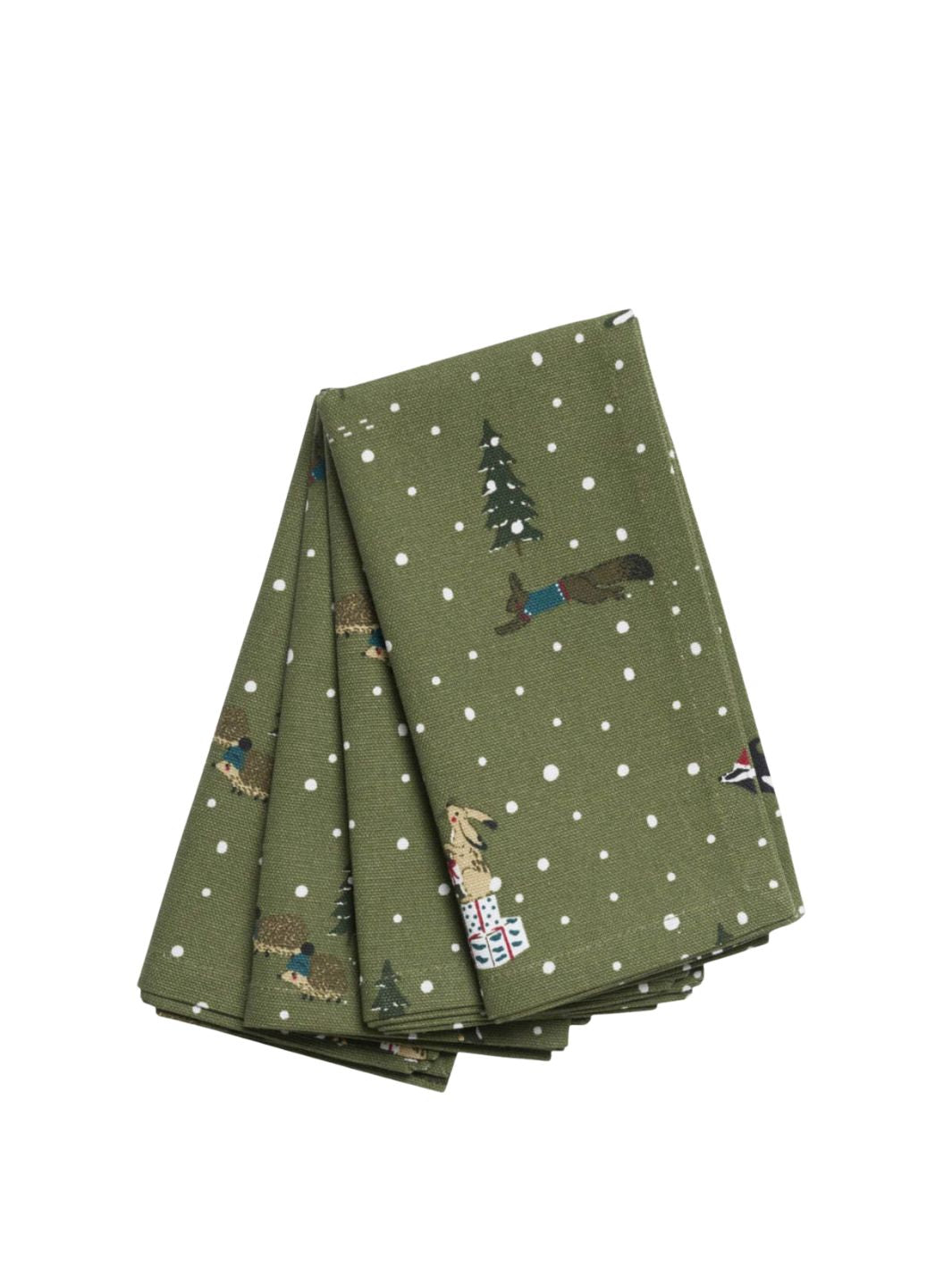 Festive Forest Christmas Napkins (Set of 4)