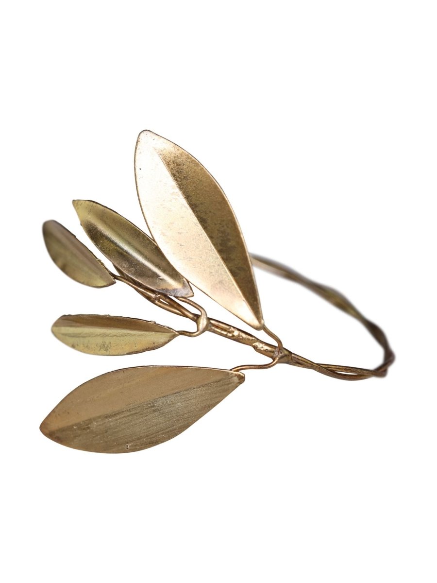 Brass Leaf Napkin Rings - Set of 4 - Stanley and Floyd