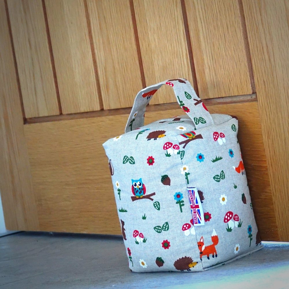 Patterned Fabric Door Stops - Stanley and Floyd