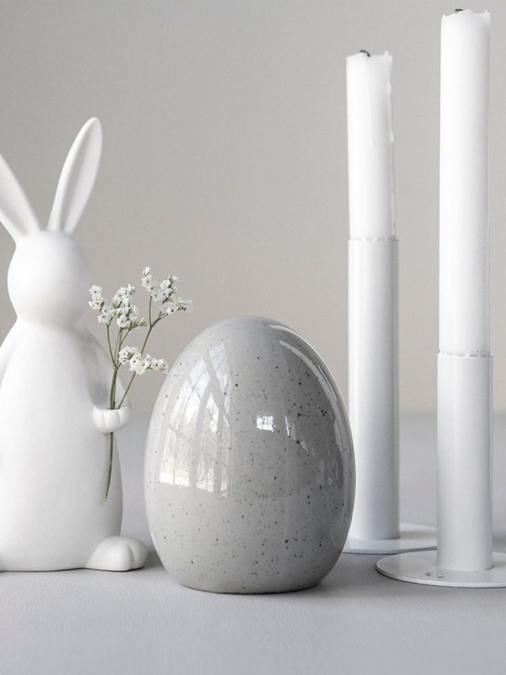 Small Ceramic Egg Decoration - Available in 2 Colours - Stanley and Floyd