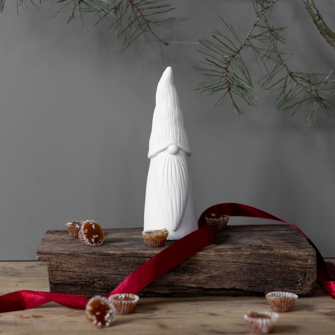 White Ceramic Santa, 2 Sizes - Stanley and Floyd