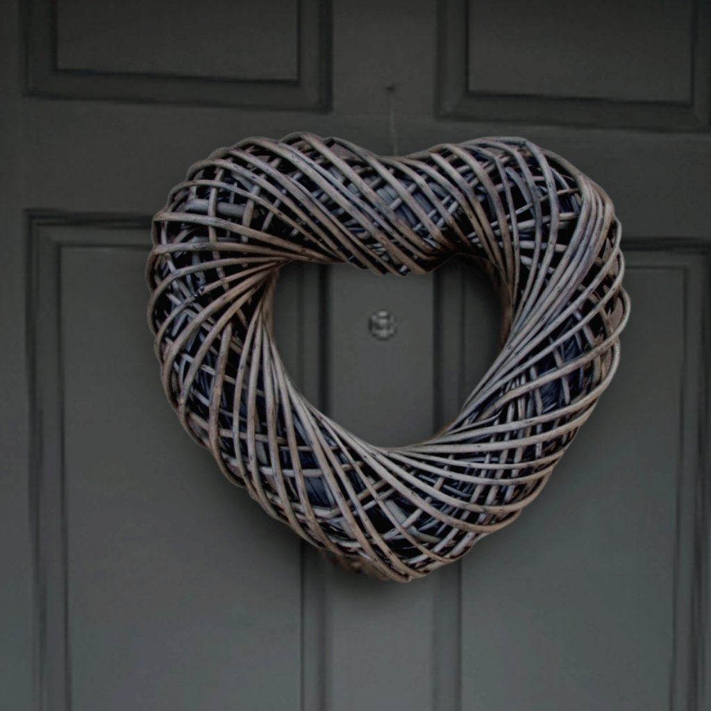 Willow Heart Shaped Wreath - Stanley and Floyd